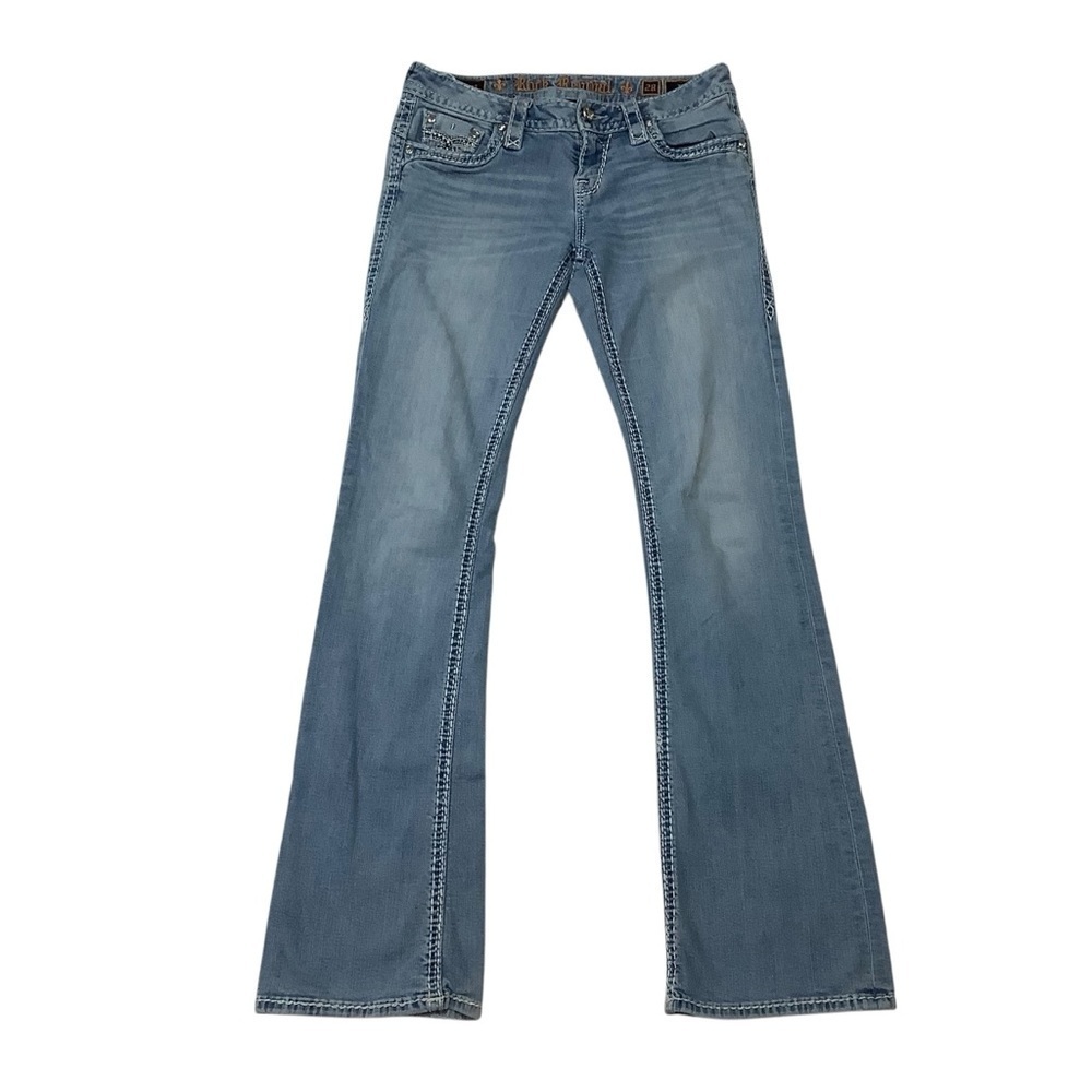 Rock Revival Women’s Amra Boot Cut Blue Jeans Size 28